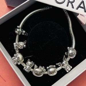 Hello Kitty & Friends Charms 925 Silver charm for Pandora (8 pieces)
